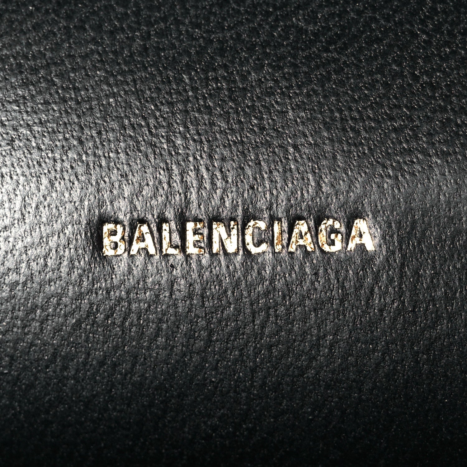 Balenciaga Strass Suede Allover Logo Hourglass Top Handle Bag XS with Chain Black White Black White 6 of 11