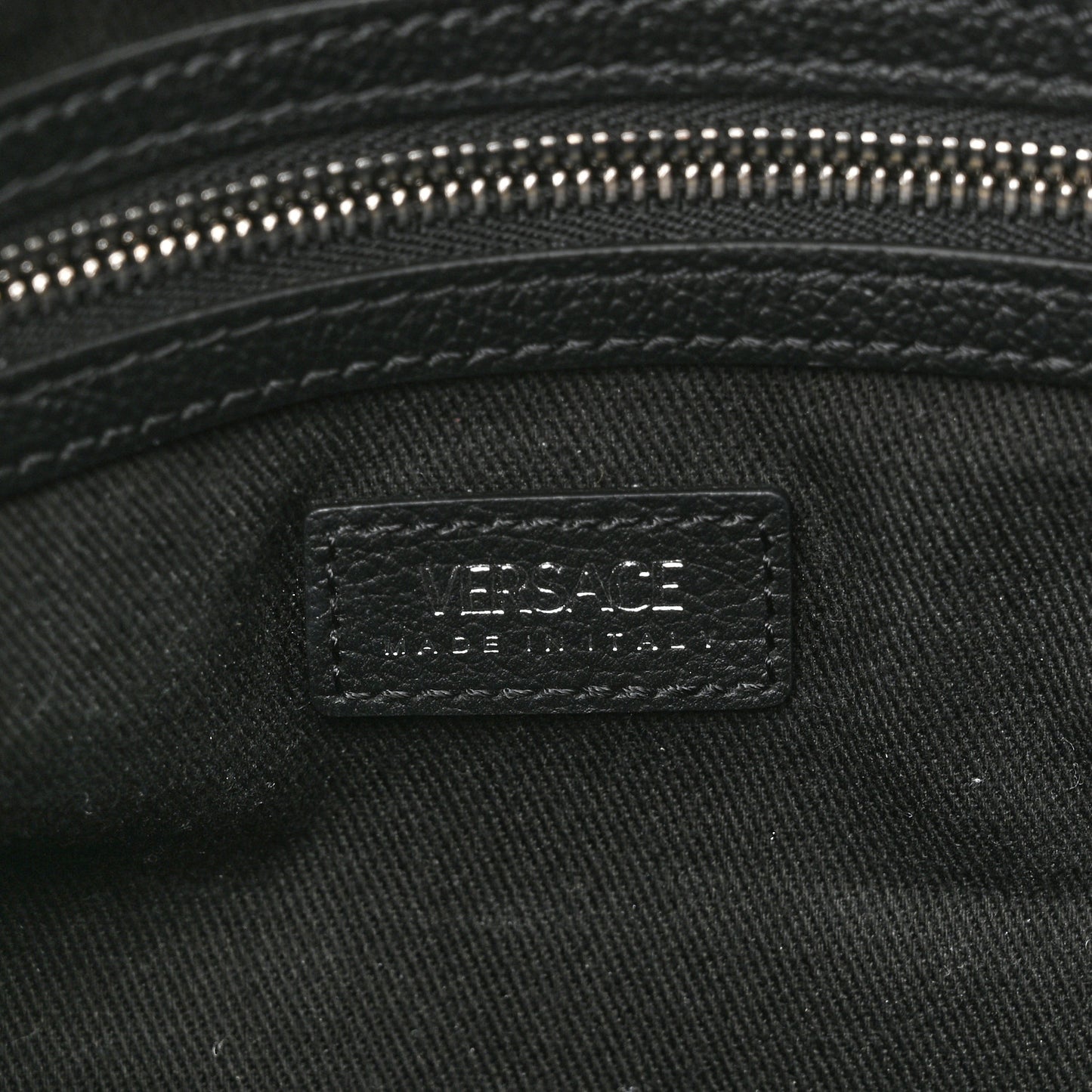 Calfskin Medium Repeat Zip Hobo Black