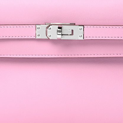 Hermes Swift Kelly Pochette Clutch Mauve Sylvestre 7 of 12