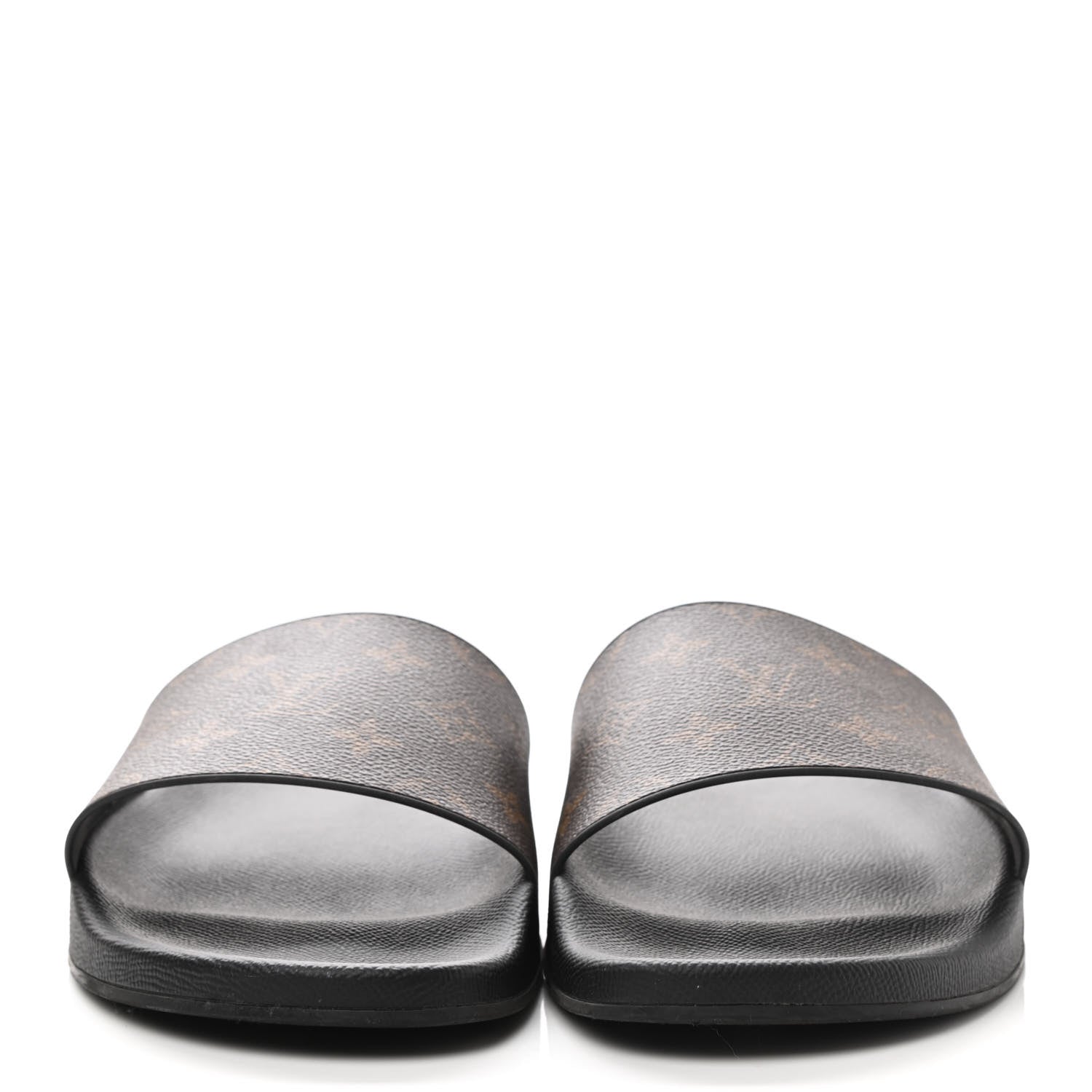 Louis Vuitton Rubber Monogram Mens Waterfront Mules 11 Macassar 2 of 8