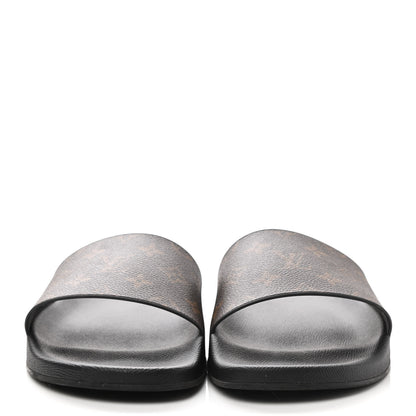 Louis Vuitton Rubber Monogram Mens Waterfront Mules 11 Macassar 2 of 8