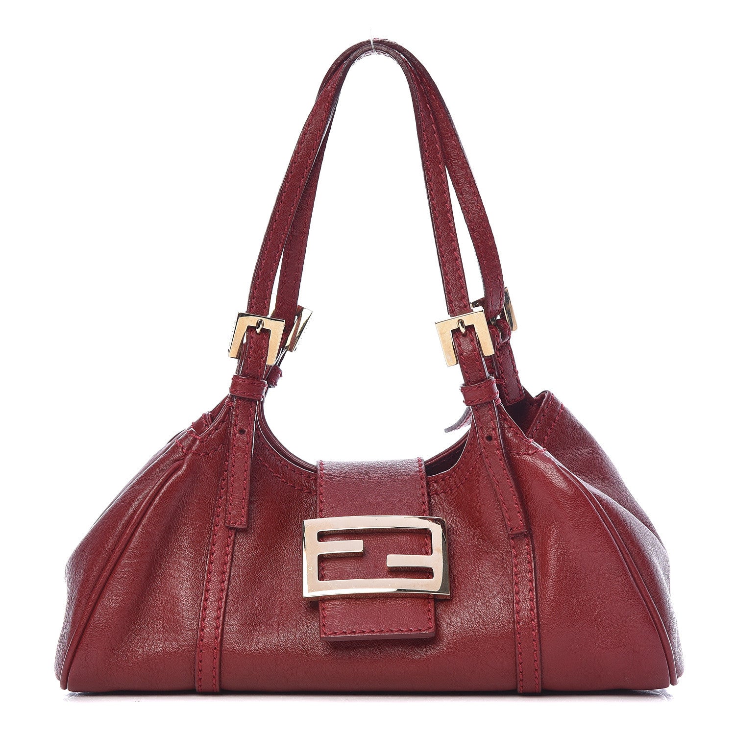 Fendi Nappa Elefante Mini Sporty Rosso Scuro 1 of 10