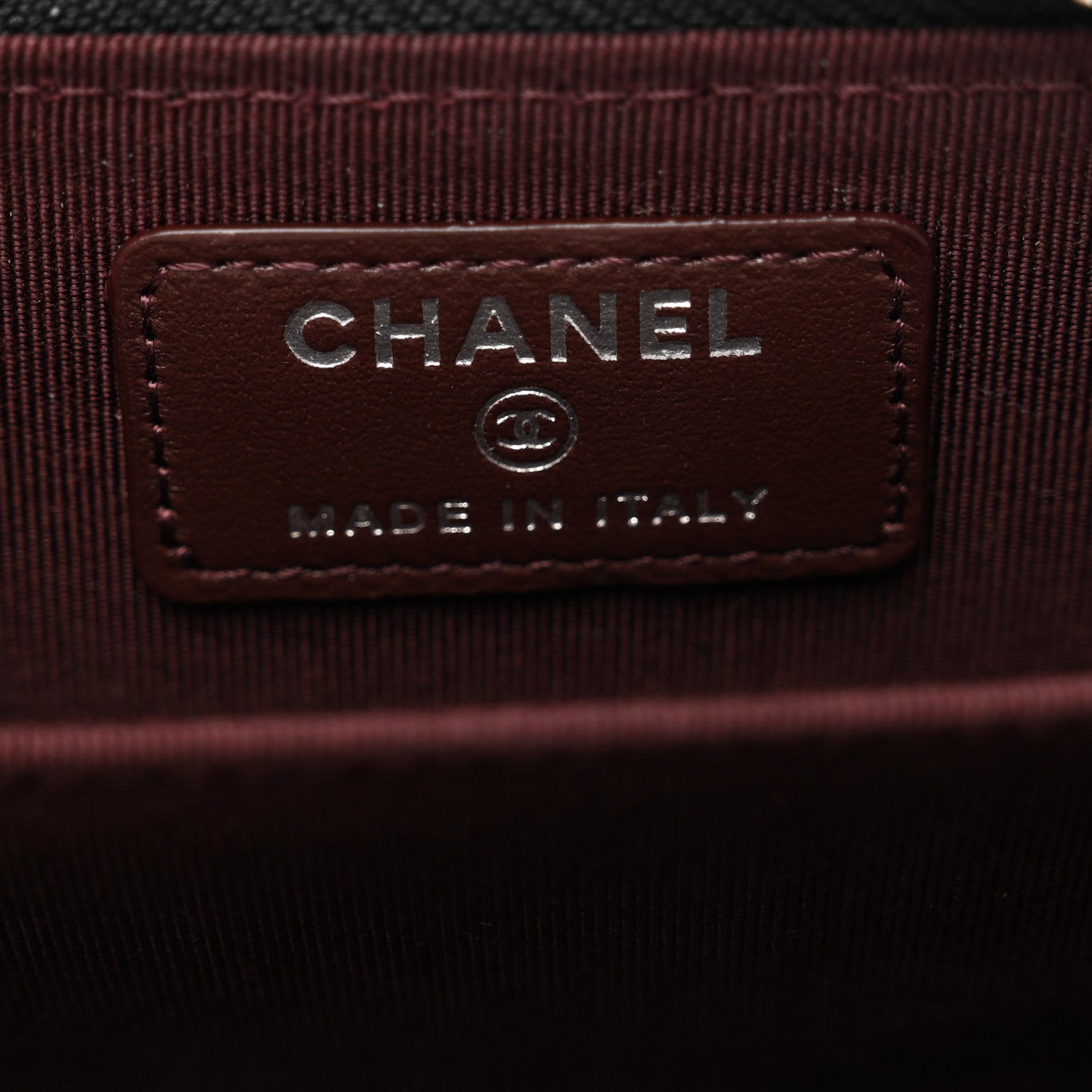 Chanel Caviar Quilted Zip Card Holder Black 6 of 7