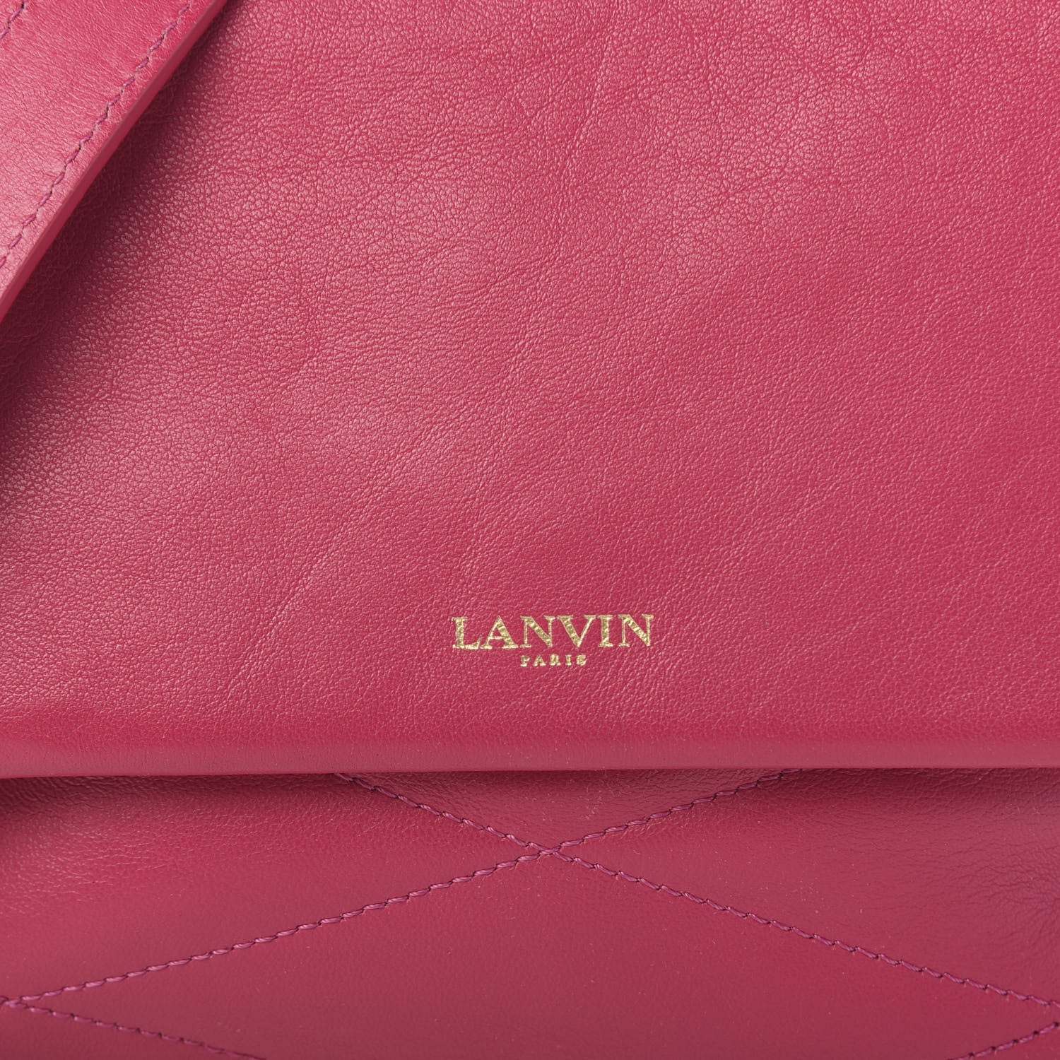 Lanvin Lambskin Mini Sugar Flap Shoulder Bag Pink 9 of 9