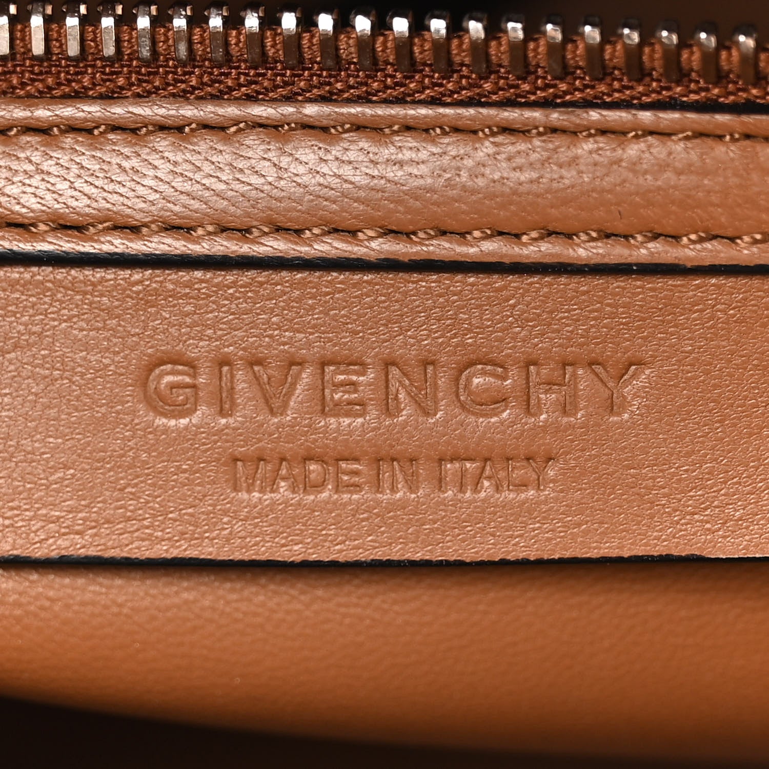 Givenchy Calfskin Contrast Topstitch Small Antigona Cognac 6 of 19