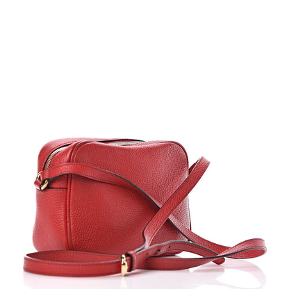 Gucci Pebbled Calfskin Small Soho Disco Bag Vibrant Red 3 of 16