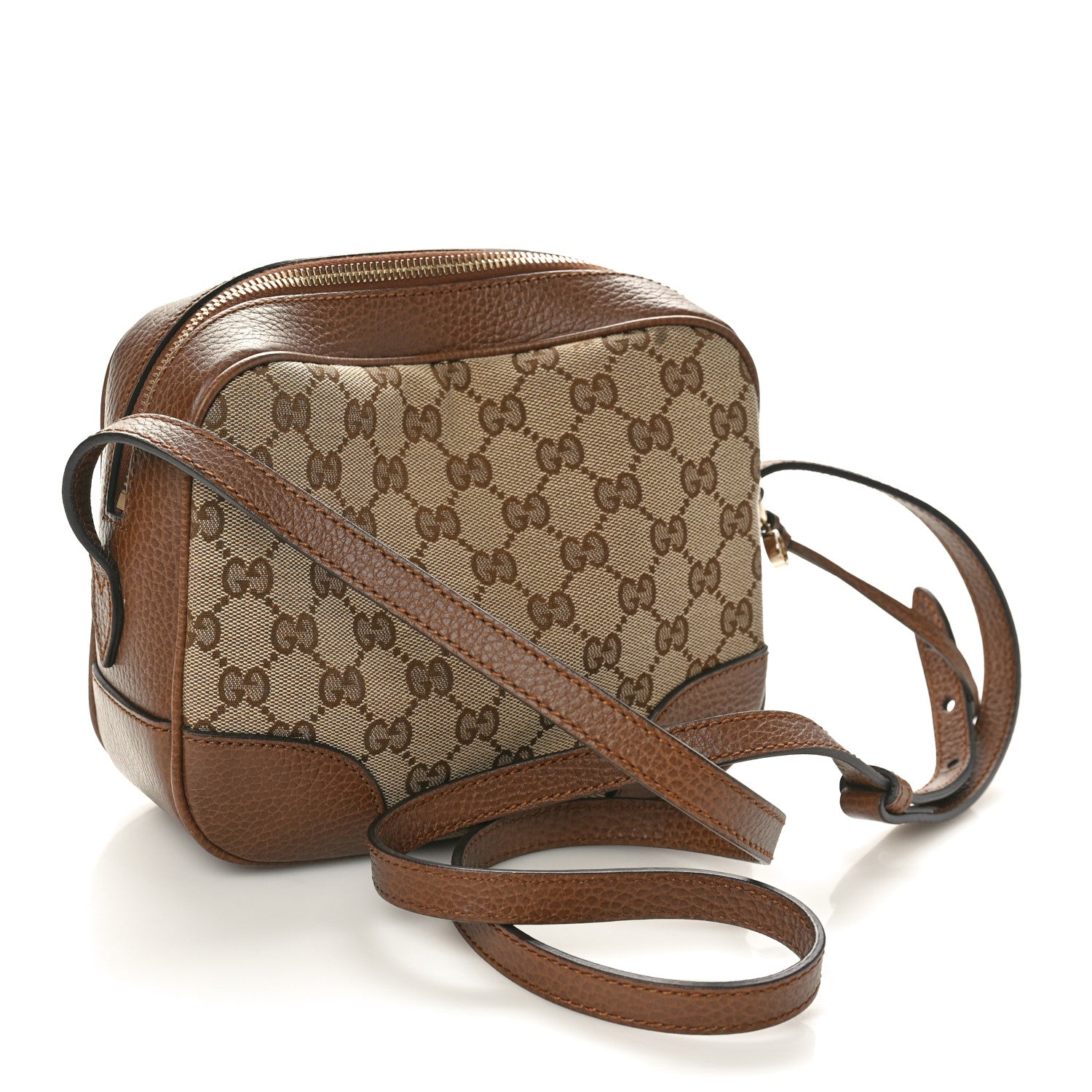 Gucci Monogram Mini Bree Messenger Bag Beige Tabacco 3 of 10