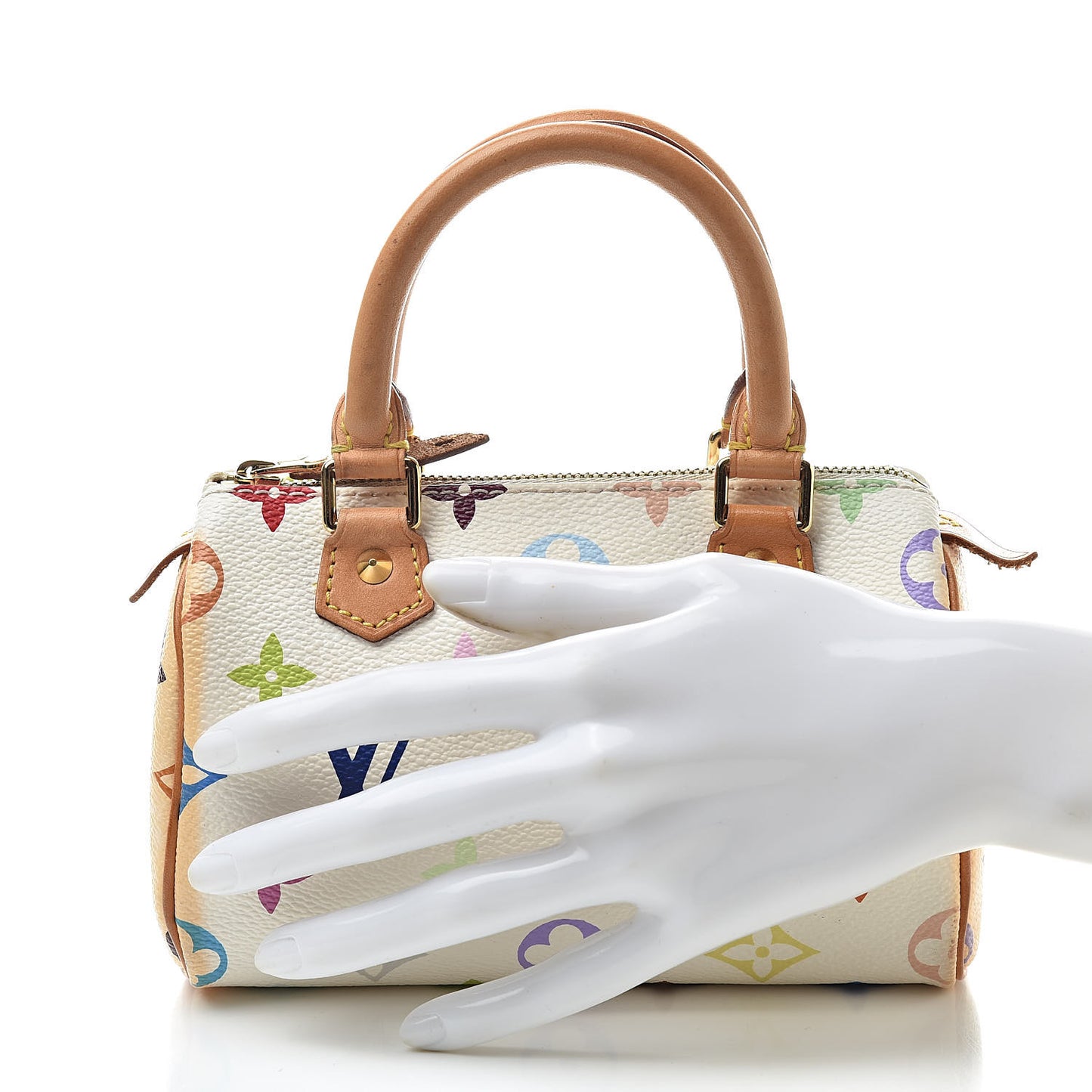 Monogram Multicolor Mini Sac HL Speedy White