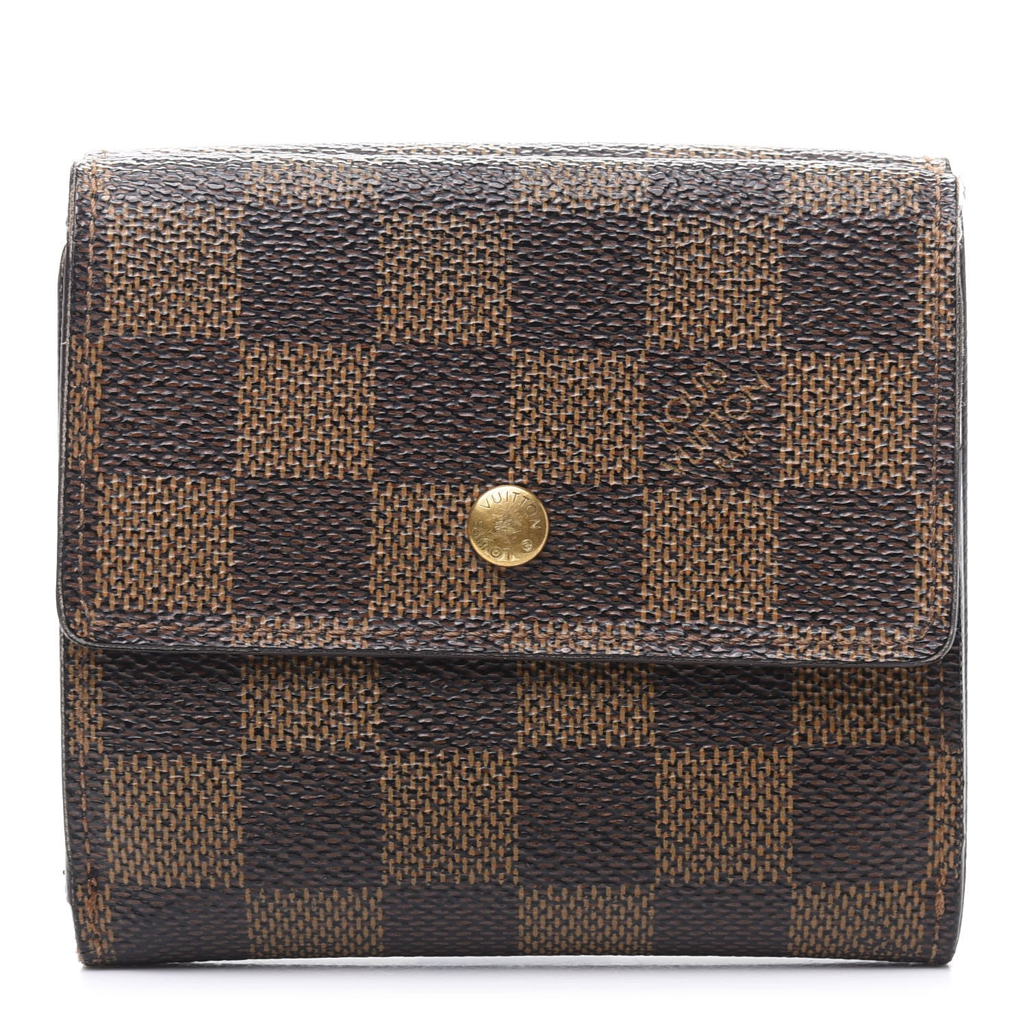 Louis Vuitton Damier Ebene Elise Wallet 1 of 9