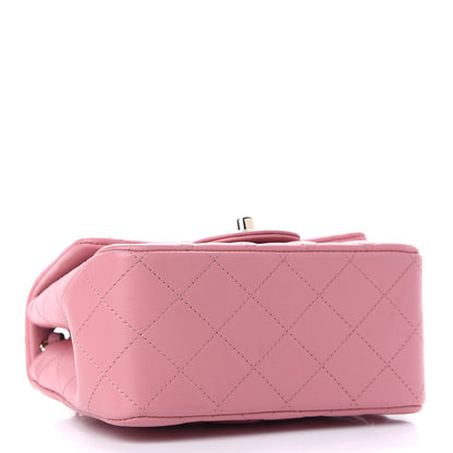 Chanel Lambskin Quilted Mini Square Flap Pink 3 of 9