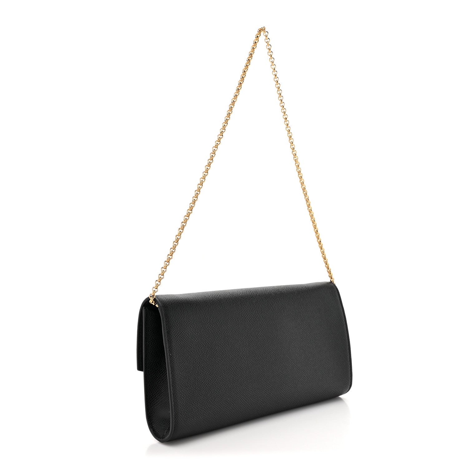 Salvatore Ferragamo Hammered Calfskin Mini Gancini Icona Bag Black 3 of 11