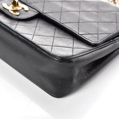 Chanel Lambskin Quilted Medium Double Flap Bijoux Chain Black 11 of 21