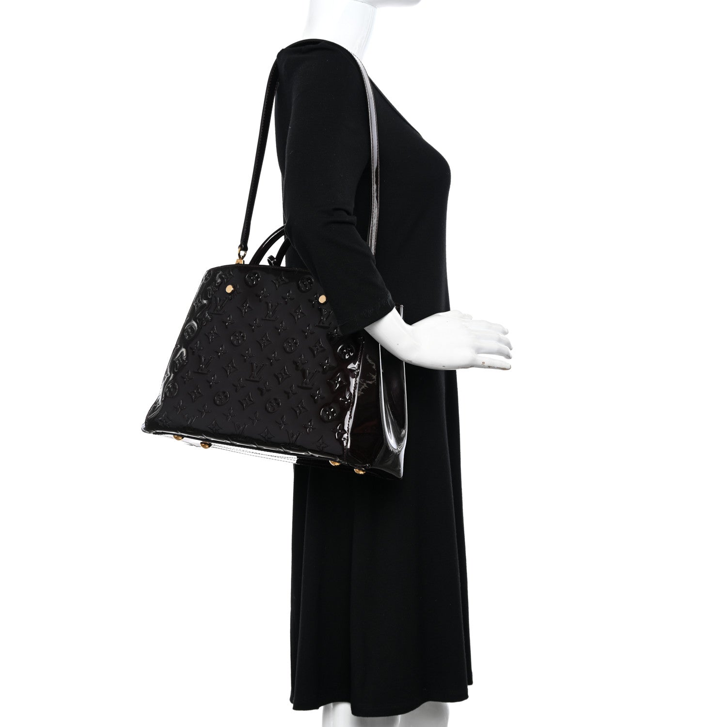 Louis Vuitton Vernis Montaigne MM Amarante 2 of 10