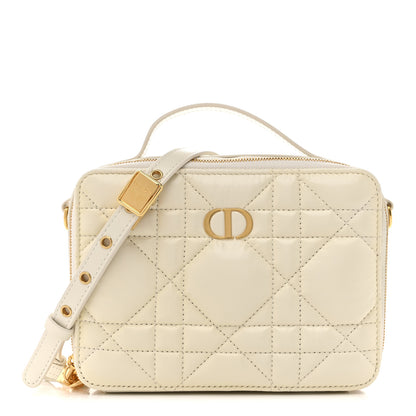 Christian Dior Calfskin Macrocannage Caro Box Bag Latte 1 of 14