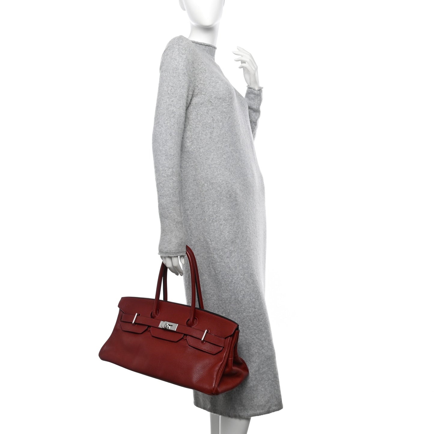 Taurillon Clemence JPG Birkin 42 Rouge H