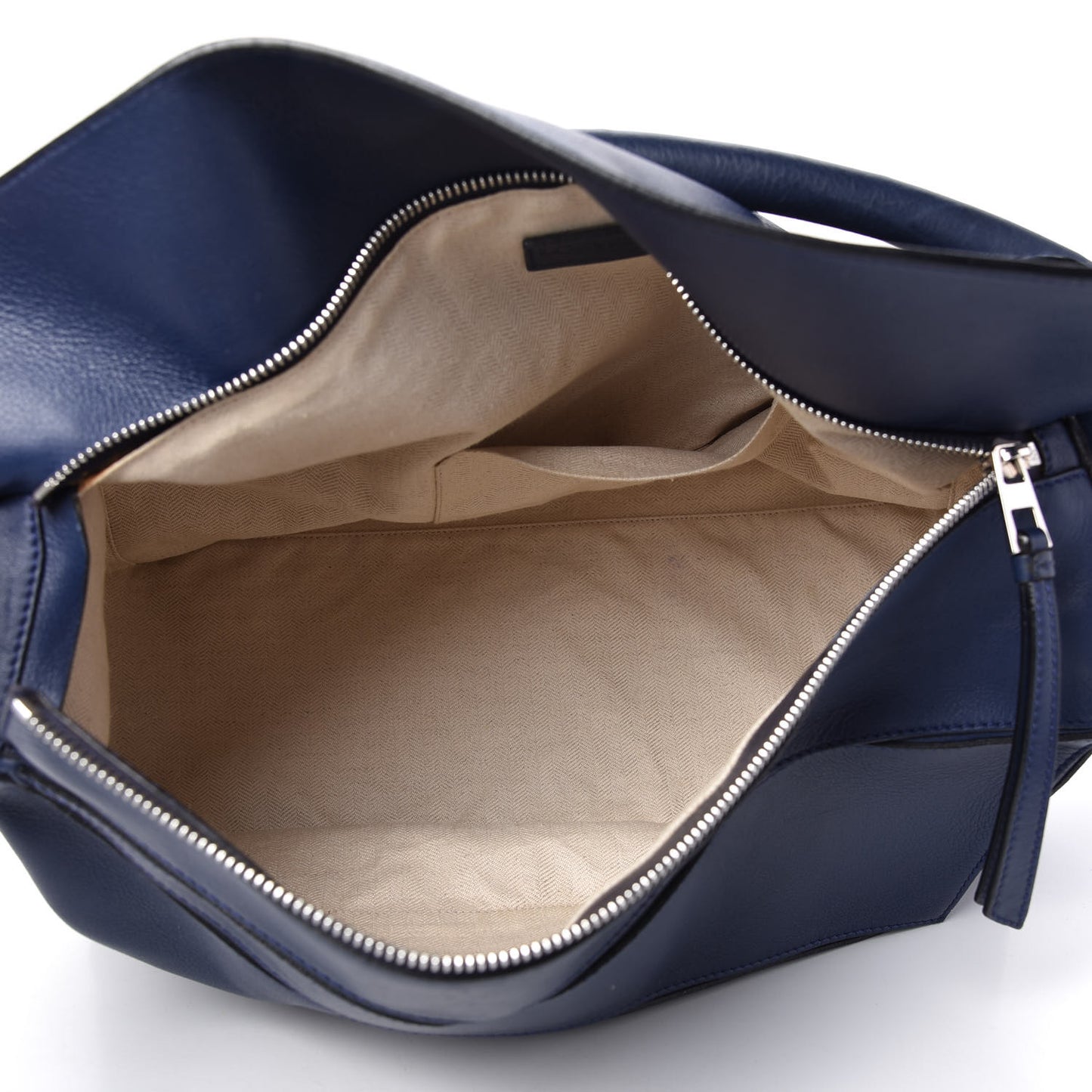Calfskin Large Puzzle Bag Deep Blue