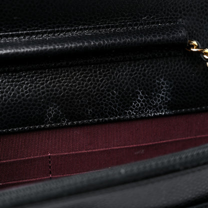 Chanel Caviar Quilted Wallet On Chain WOC Black 13 of 17