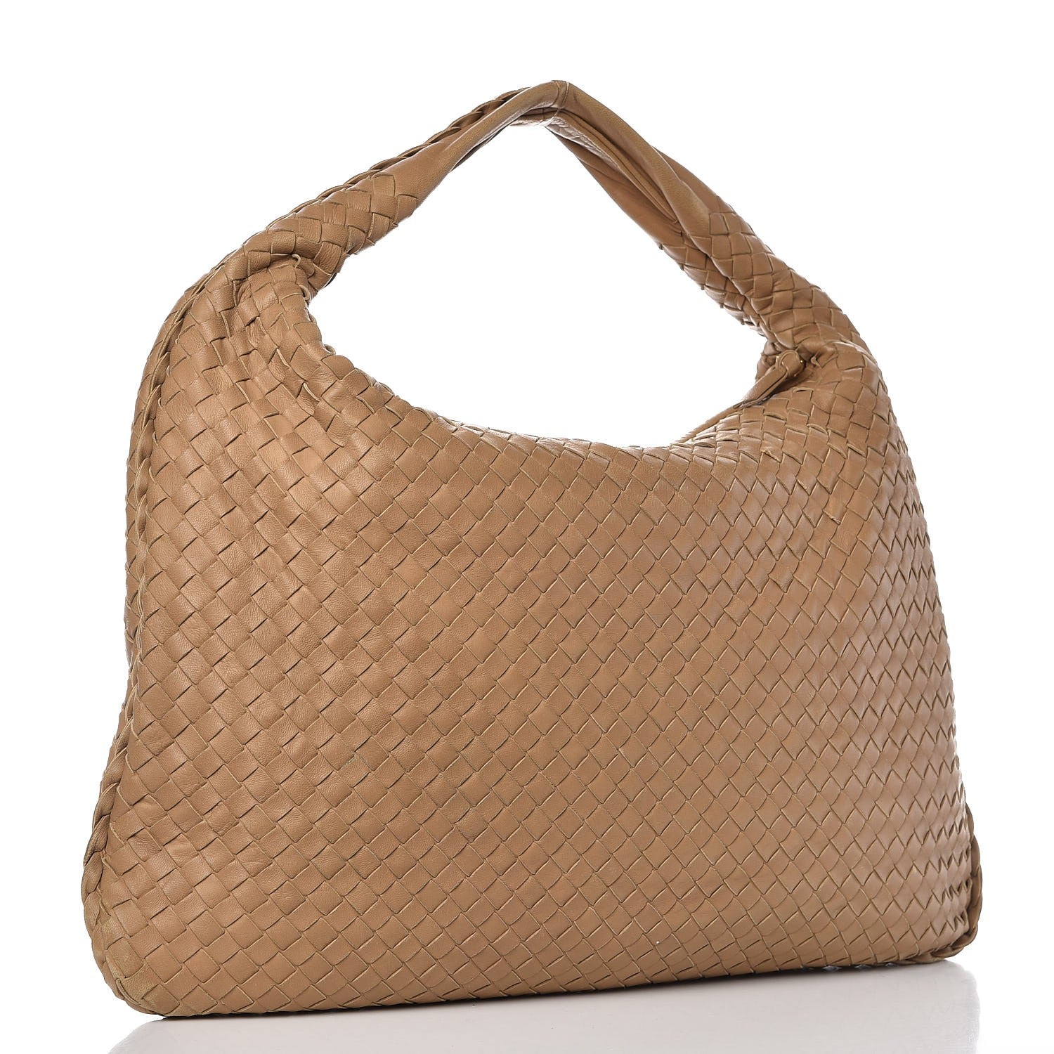 Bottega Veneta Nappa Intrecciato Large Veneta Hobo Camel 3 of 15