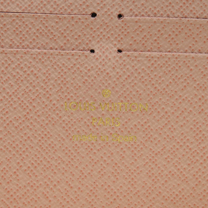 Louis Vuitton Damier Azur Clemence Wallet Rose Ballerine 6 of 6