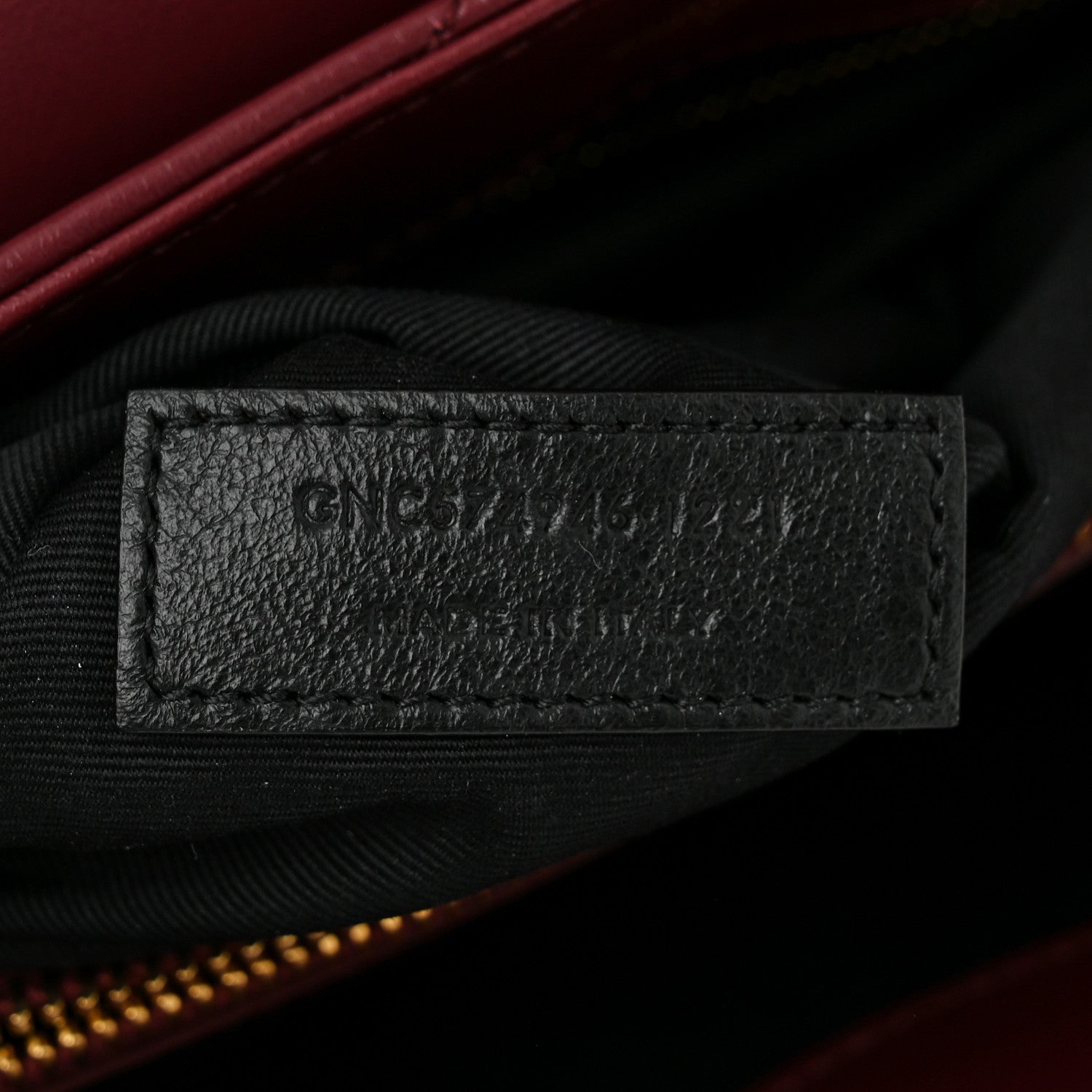 Saint Laurent Calfskin Y Quilted Monogram Medium Loulou Chain Satchel Rouge Legion 7 of 11