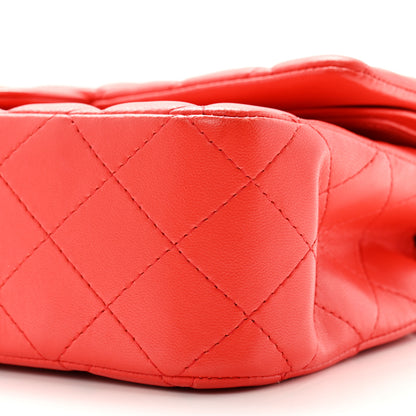 Chanel Lambskin Quilted Medium Double Flap Red 10 of 13