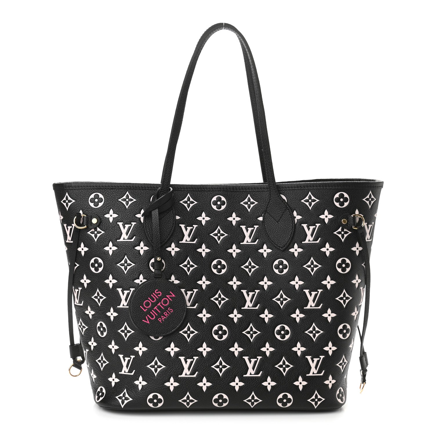Louis Vuitton Empreinte Spring In The City Neverfull MM Black White Pink 2 of 10