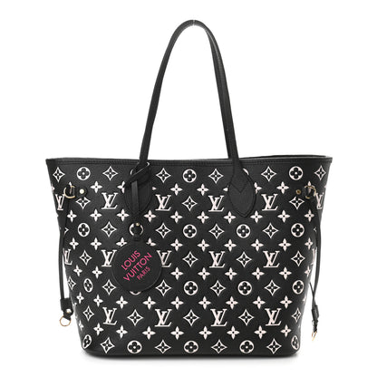 Louis Vuitton Empreinte Spring In The City Neverfull MM Black White Pink 2 of 10