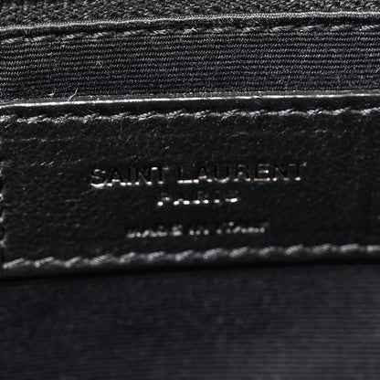 Saint Laurent Crinkled Calfskin Matelasse Monogram Medium Niki Chain Satchel Black 6 of 11