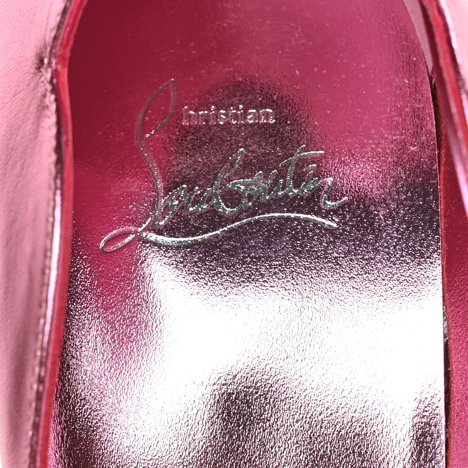 Christian Louboutin Metallic Calfskin Hot Chick 100 Pumps 40.5 Pink 6 of 7