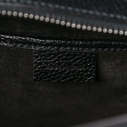 Celine Drummed Calfskin Nano Luggage Black 6 of 14