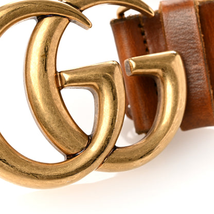 Gucci Faded Calfskin Double G 40mm Belt 80 32 Cuir 7 of 8