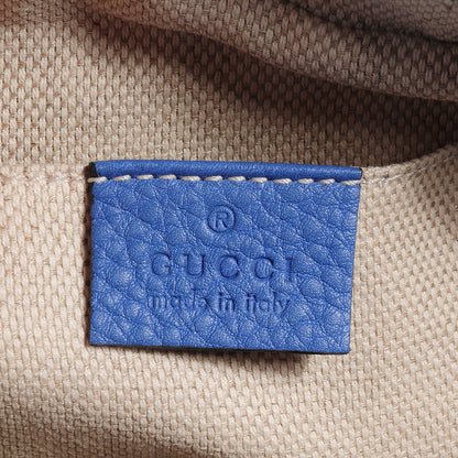 Gucci Pebbled Calfskin Small Soho Disco Bag Periwinkle 6 of 7