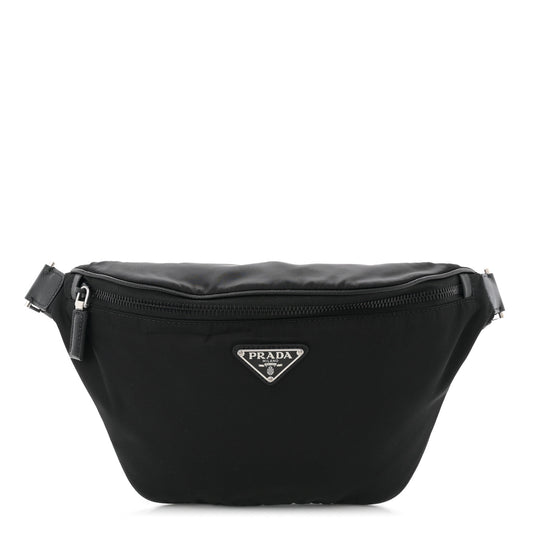 Re-Nylon Saffiano Belt Bag Black