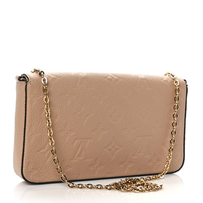 Louis Vuitton Empreinte Pochette Felicie Chain Wallet Papyrus 3 of 8