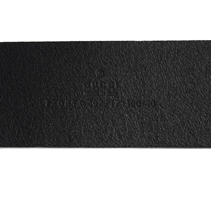 Gucci Calfskin Interlocking G Belt 100 40 Black 3 of 6