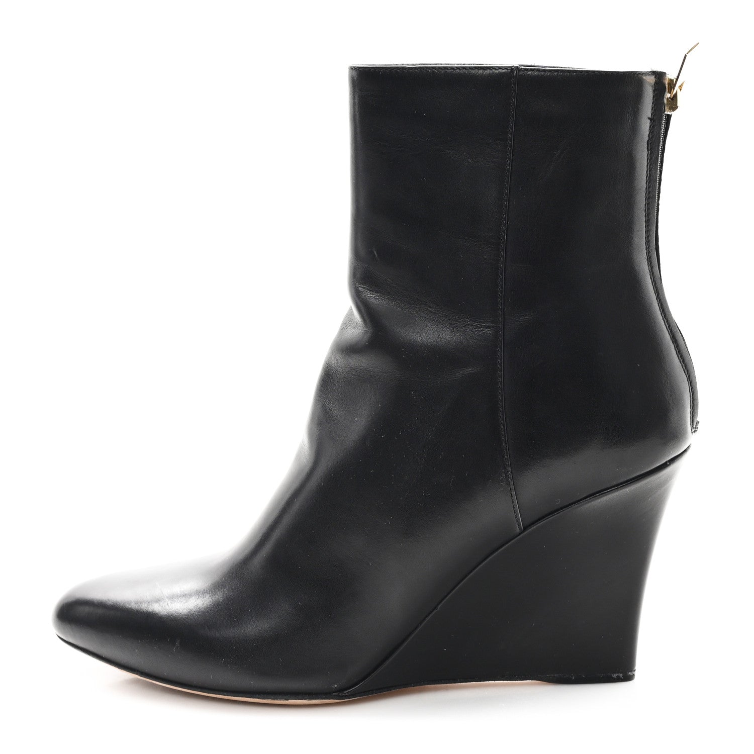Jimmy Choo Calfskin Mayor Ankle Boots 36.5 Black 1 of 9
