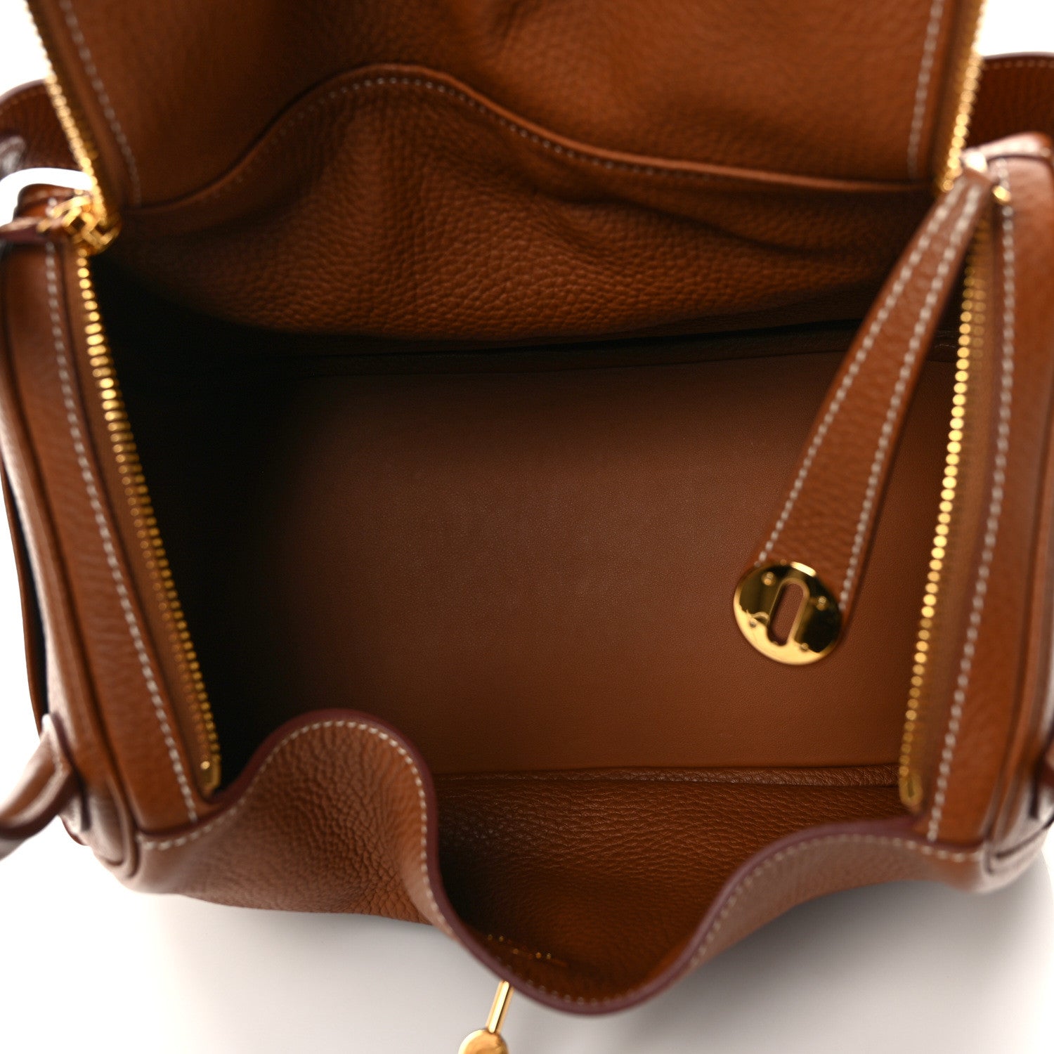 Hermes Taurillon Clemence Lindy 30 Gold 5 of 8