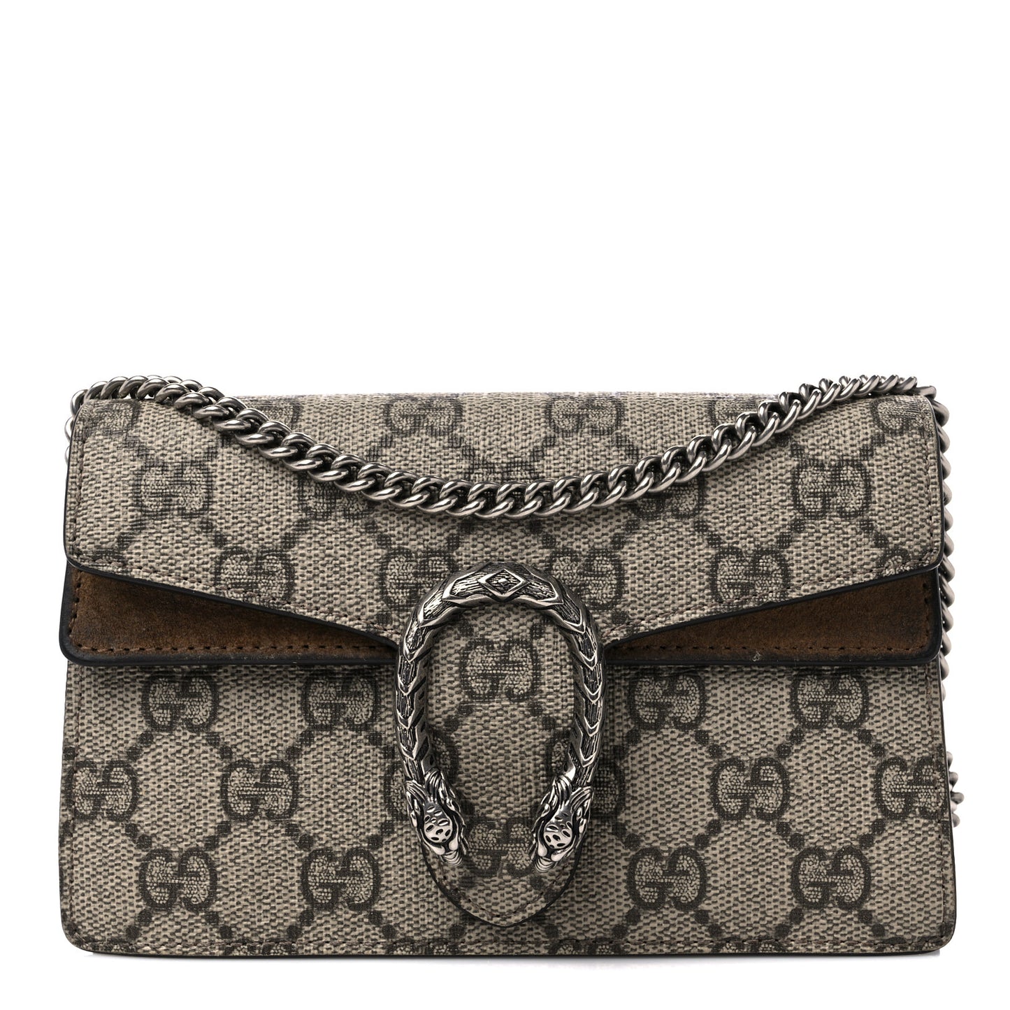 GG Supreme Monogram Super Mini Dionysus Shoulder Bag Taupe