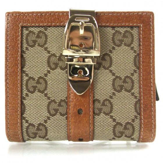 Monogram Buckle French Wallet