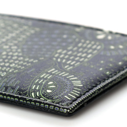 Christian Dior Calfskin Animals Card Holder Green 8 of 9