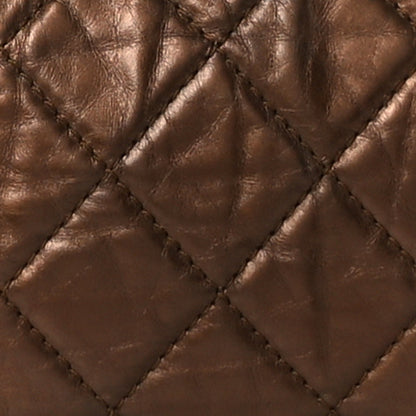 Chanel Aged Calfskin Reissue 2.55 Tote Bronze 9 of 11
