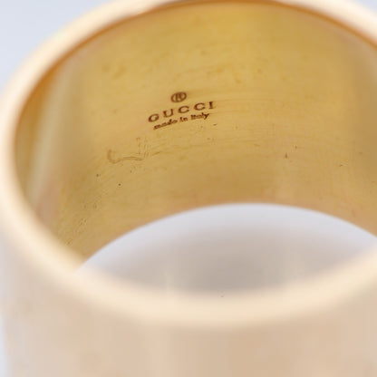 Gucci 18K Yellow Gold 14mm Icon Wide Band Ring 57 8 9 of 10