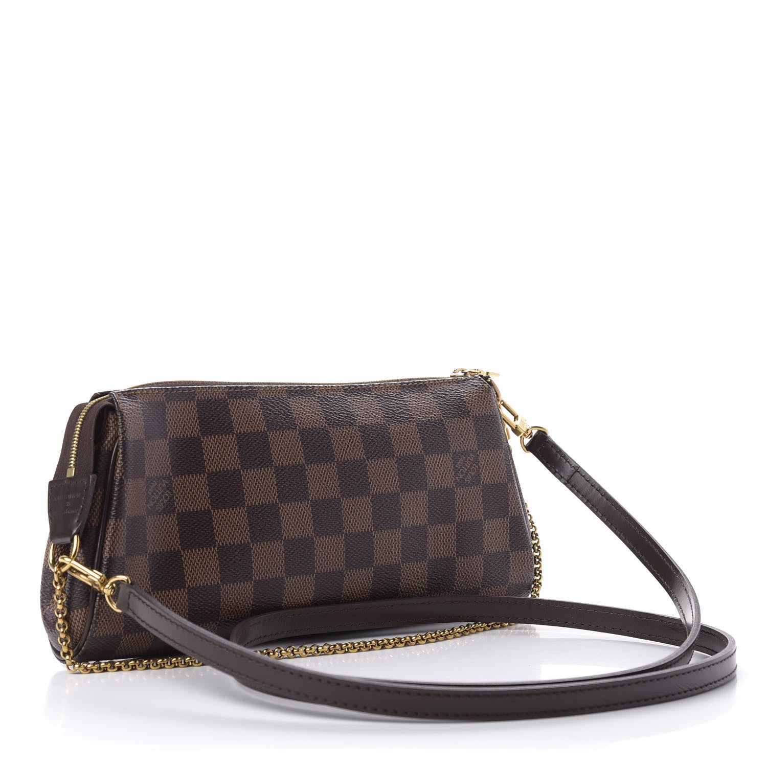 Louis Vuitton Damier Ebene Eva Clutch 3 of 10