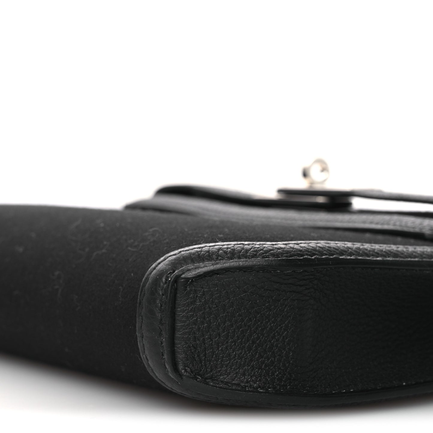 Woolycot Togo Kelly Depeches 25 Pouch Black