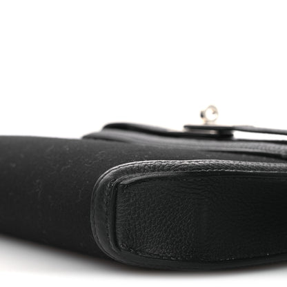 Hermes Woolycot Togo Kelly Depeches 25 Pouch Black 10 of 12