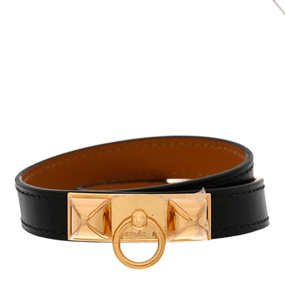 Hermes Box Rivale Double Tour Bracelet T2 Black 1 of 4