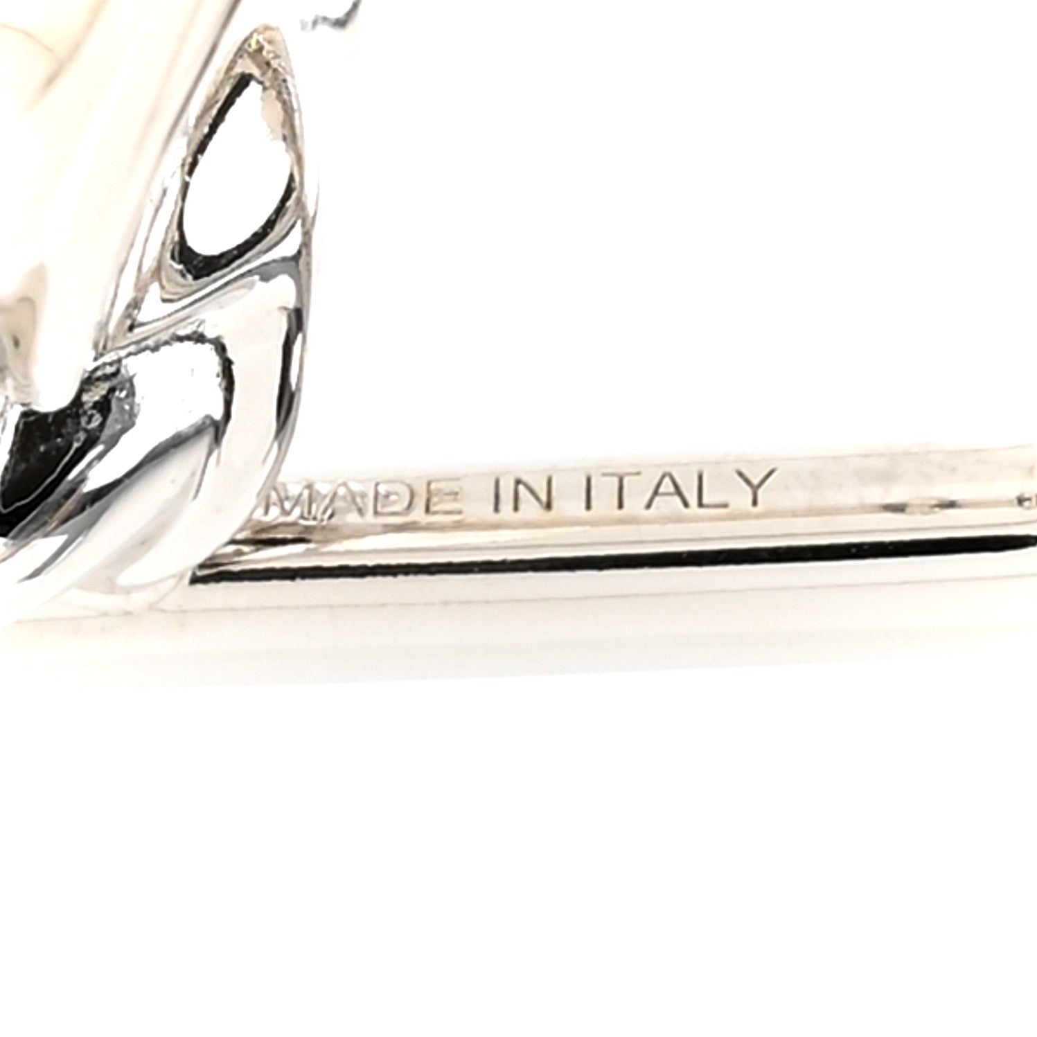 Hermes Palladium Seashell Key Ring 4 of 5