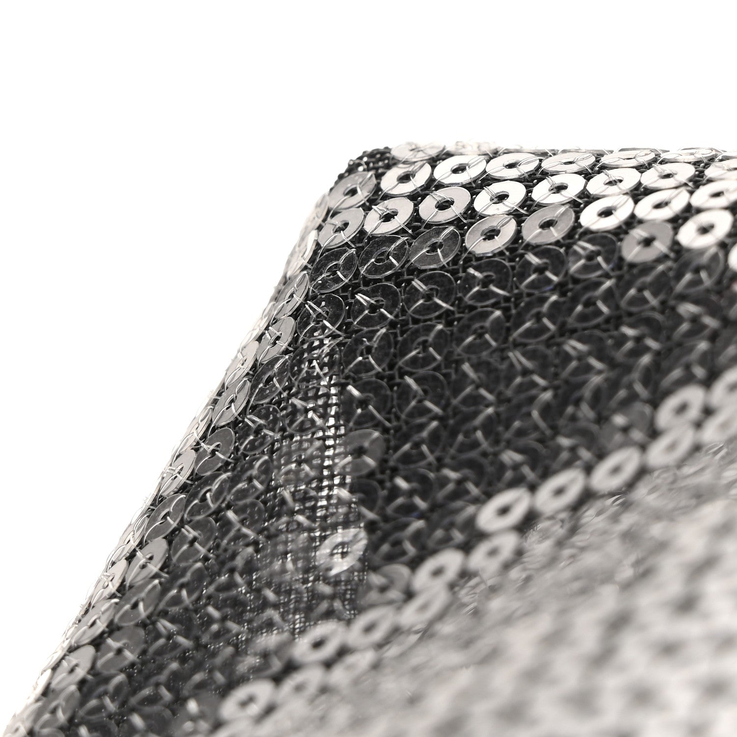 Prada Sequin Rete Paillettes Small Tote Bag Black 14 of 15