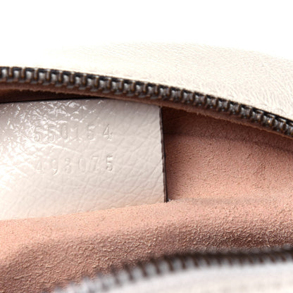 Gucci Calfskin Matelasse Mini GG Marmont Round Shoulder Bag White 7 of 12