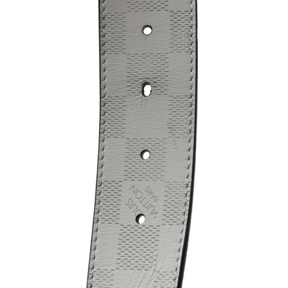 Louis Vuitton Damier Graphite Damier Infini 40mm LV Initiales Reversible Belt 95 38 Gray Black 7 of 7